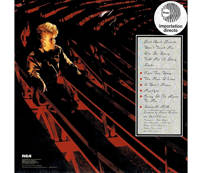 Hazel O'Connor - Smile 1984 - Back Cover